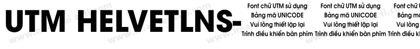 UTM HELVETLNS字体转换
